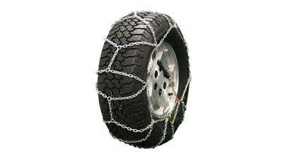 Tire with navigator lt square link alloy chains