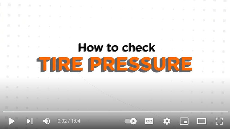 How to check tire pressure video