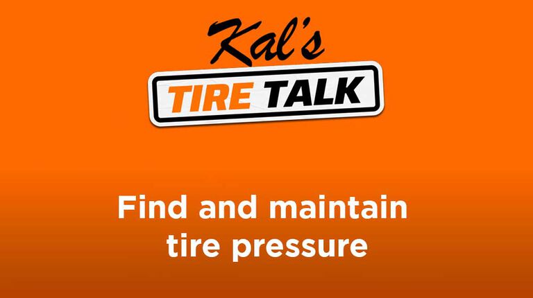 Find and maintain tire pressure video