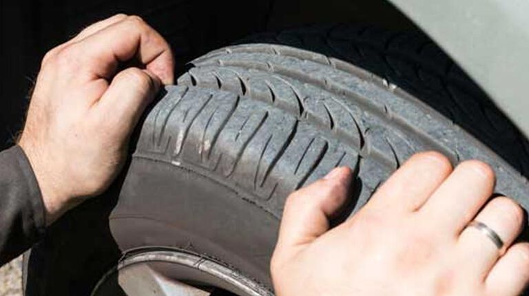 Checking tread depth for tires