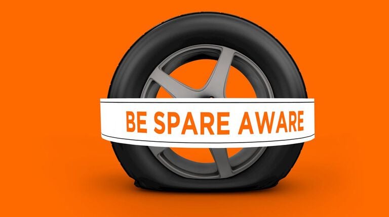 Be spare aware logo