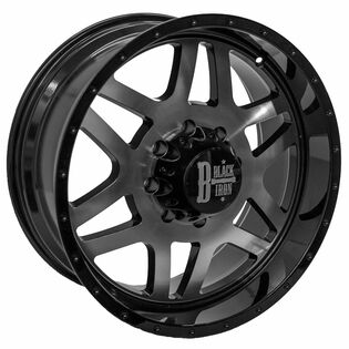 Black Iron Brawler Black Gloss Machined Wheel