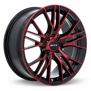RTX Vertex Wheels - Black Red Machined 