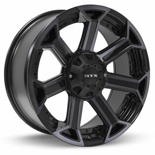 RTX Peak Black Machined Grey Wheels