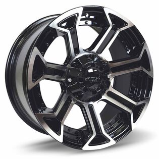 RTX Peak Gloss Black Machined Wheels