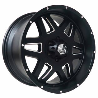 Black Iron Brawler Wheels - Black Satin Milled