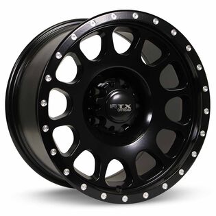 RTX Baja Satin Black with Milled Rivets Wheels