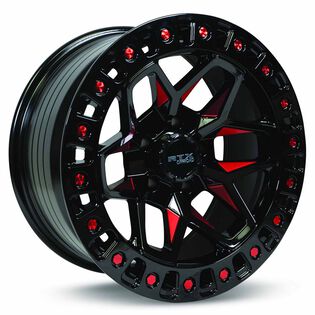 RTX Zoin Black Machined Red Milled Wheels