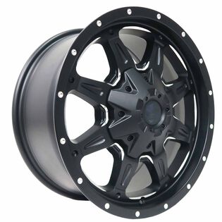 Black Iron Tracker Wheels - Satin Black Milled