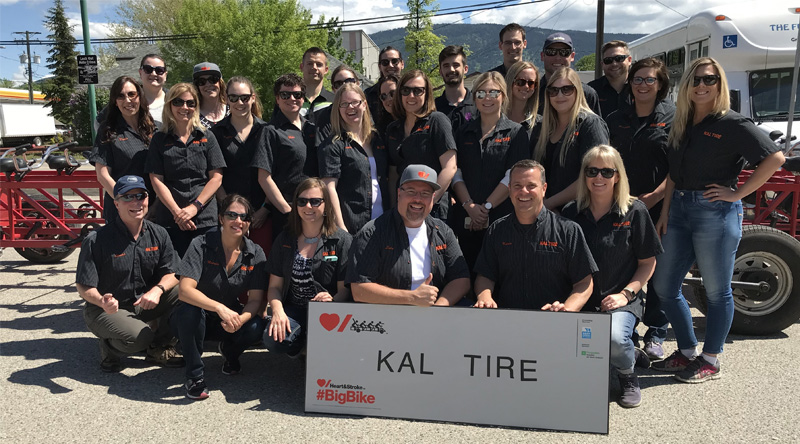Kal Tire team members at a charity event