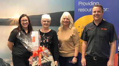 NexusBC and Kal Tire with Tires for Good gift basket
