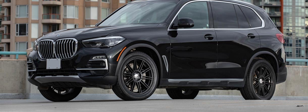 Rims Canada - Black car with auto wheels